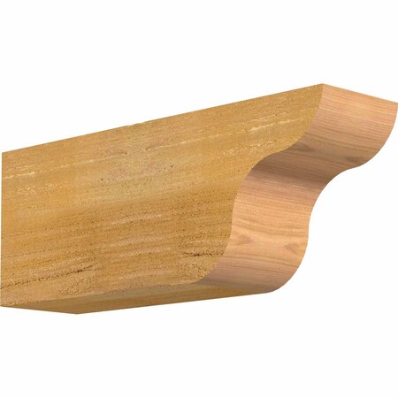 Ekena Millwork Carmel Rough Sawn Rafter Tail, Western Red Cedar, 4"W x 6"H x 16"L RFT04X06X16CAR00RWR
